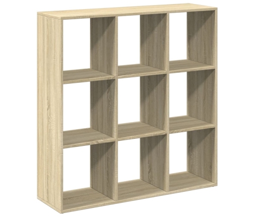 Librería divisor madera ingeniería roble Sonoma 102x29x103,5 cm