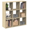 Librería divisor madera ingeniería roble Sonoma 102x29x103,5 cm