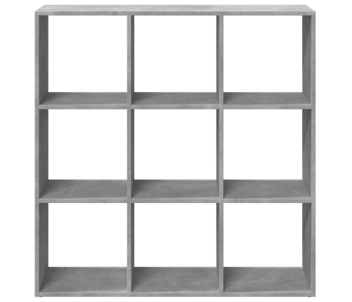 Librería divisora madera gris hormigón 102x29x103,5 cm