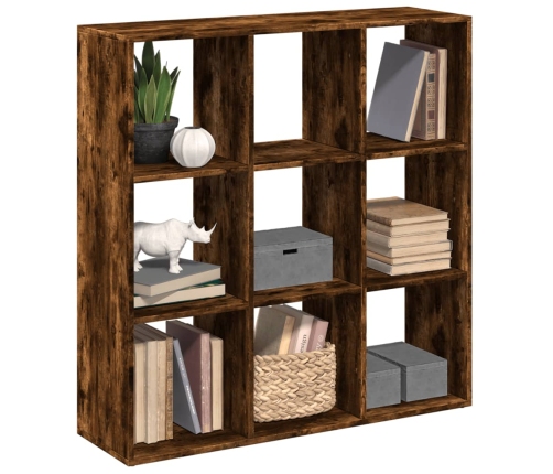 Librería divisora madera roble ahumado 102x29x103,5 cm