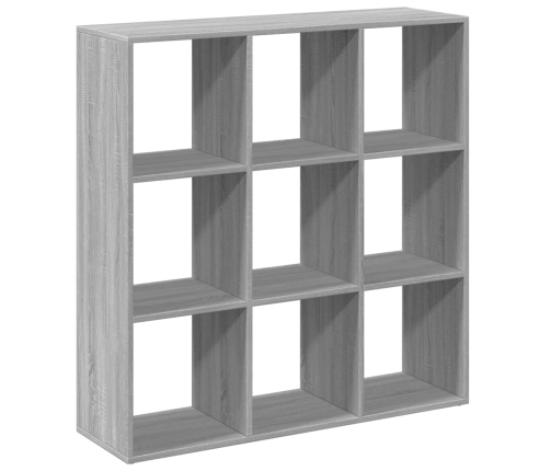 Librería divisor madera ingeniería gris Sonoma 102x29x103,5 cm