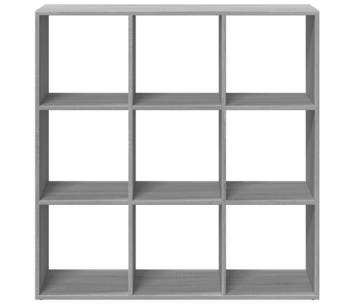 Librería divisor madera ingeniería gris Sonoma 102x29x103,5 cm