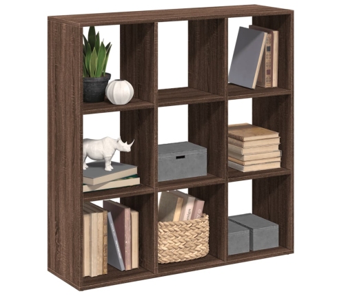 Librería divisora madera marrón roble 102x29x103,5 cm