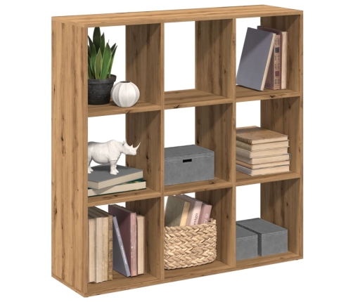 Librería divisora madera roble artisan 102x29x103,5 cm