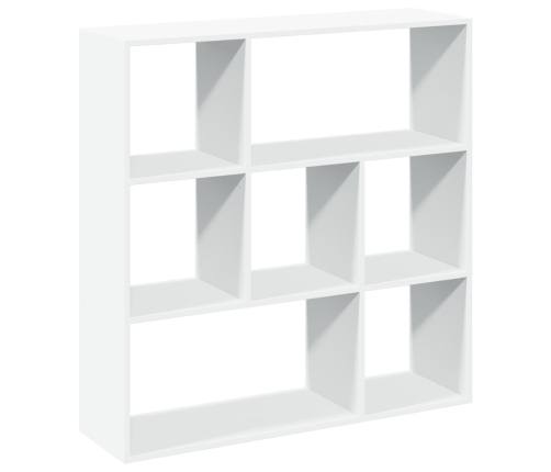 Librería divisora madera ingeniería blanca 102x29x103,5 cm