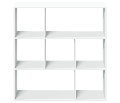 Librería divisora madera ingeniería blanca 102x29x103,5 cm