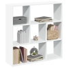 Librería divisora madera ingeniería blanca 102x29x103,5 cm