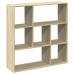 Librería divisor madera ingeniería roble Sonoma 102x29x103,5 cm