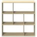 Librería divisor madera ingeniería roble Sonoma 102x29x103,5 cm