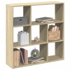 Librería divisor madera ingeniería roble Sonoma 102x29x103,5 cm