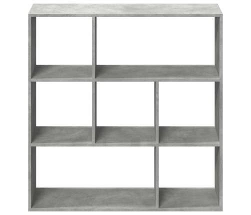 Librería divisora madera gris hormigón 102x29x103,5 cm