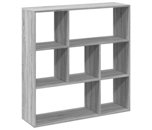 Librería divisor madera ingeniería gris Sonoma 102x29x103,5 cm