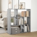 Librería divisor madera ingeniería gris Sonoma 102x29x103,5 cm