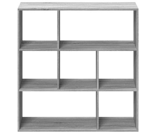 Librería divisor madera ingeniería gris Sonoma 102x29x103,5 cm