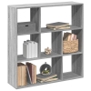 Librería divisor madera ingeniería gris Sonoma 102x29x103,5 cm