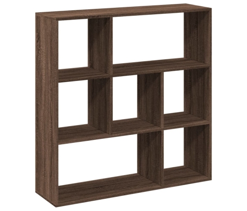 Librería divisora madera marrón roble 102x29x103,5 cm