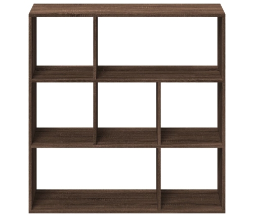 Librería divisora madera marrón roble 102x29x103,5 cm