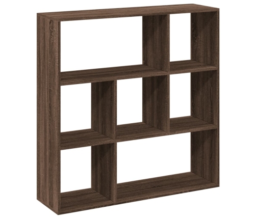 Librería divisora madera marrón roble 102x29x103,5 cm