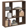 Librería divisora madera marrón roble 102x29x103,5 cm