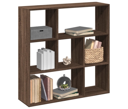 Librería divisora madera marrón roble 102x29x103,5 cm