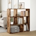 Librería divisora madera ingeniería envejecida 102x29x103,5 cm