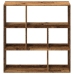 Librería divisora madera ingeniería envejecida 102x29x103,5 cm