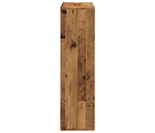 Librería divisora madera ingeniería envejecida 102x29x103,5 cm