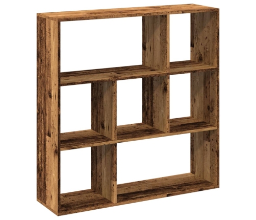 Librería divisora madera ingeniería envejecida 102x29x103,5 cm
