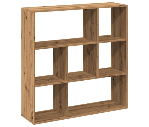 Librería divisora madera roble artisan 102x29x103,5 cm