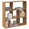 Librería divisora madera roble artisan 102x29x103,5 cm