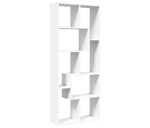 Librería divisora madera ingeniería blanca 67x25x161,5 cm