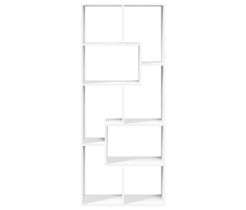 Librería divisora madera ingeniería blanca 67x25x161,5 cm