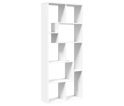 Librería divisora madera ingeniería blanca 67x25x161,5 cm