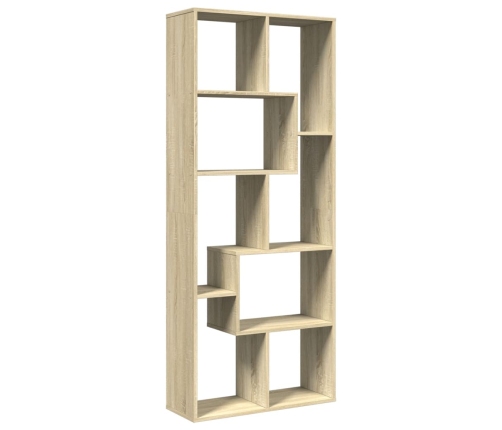 Librería divisora madera ingeniería roble Sonoma 67x25x161,5 cm