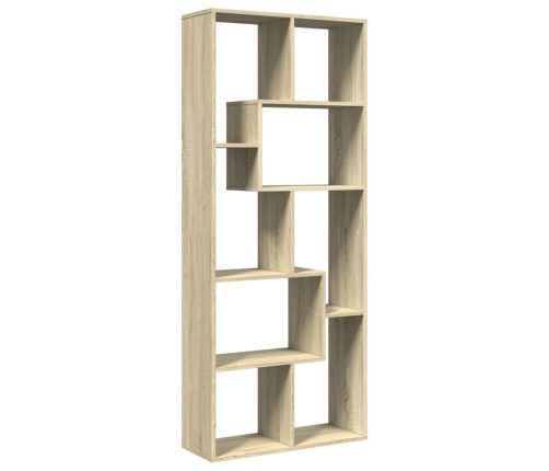 Librería divisora madera ingeniería roble Sonoma 67x25x161,5 cm