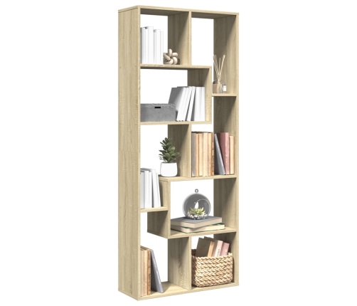 Librería divisora madera ingeniería roble Sonoma 67x25x161,5 cm