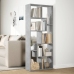 Librería divisora madera ingeniería gris hormigón 67x25x161,5cm