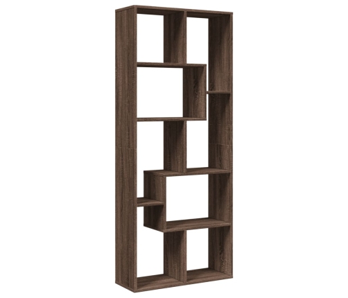 Librería divisora madera ingeniería marrón roble 67x25x161,5 cm