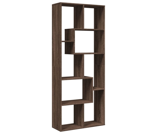 Librería divisora madera ingeniería marrón roble 67x25x161,5 cm