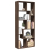 Librería divisora madera ingeniería marrón roble 67x25x161,5 cm