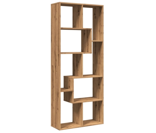 Librería divisora madera ingeniería roble artisan 67x25x161,5cm