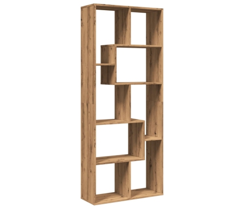 Librería divisora madera ingeniería roble artisan 67x25x161,5cm