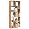 Librería divisora madera ingeniería roble artisan 67x25x161,5cm