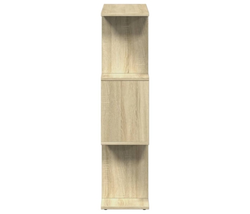 Librería divisora 3 niveles madera roble Sonoma 70x24x97 cm