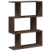 Librería divisora 3 niveles madera marrón roble 70x24x97 cm