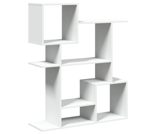 Librería divisora madera ingeniería blanca 92x29x112 cm