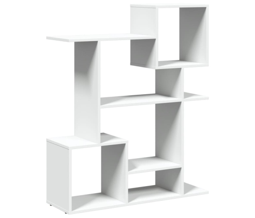 Librería divisora madera ingeniería blanca 92x29x112 cm