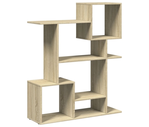 Librería divisor madera ingeniería roble Sonoma 92x29x112 cm