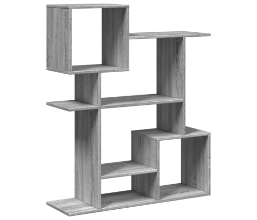 Librería divisora madera ingeniería gris Sonoma 92x29x112 cm