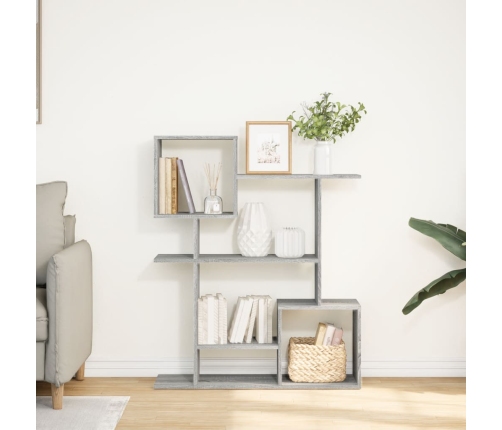 Librería divisora madera ingeniería gris Sonoma 92x29x112 cm